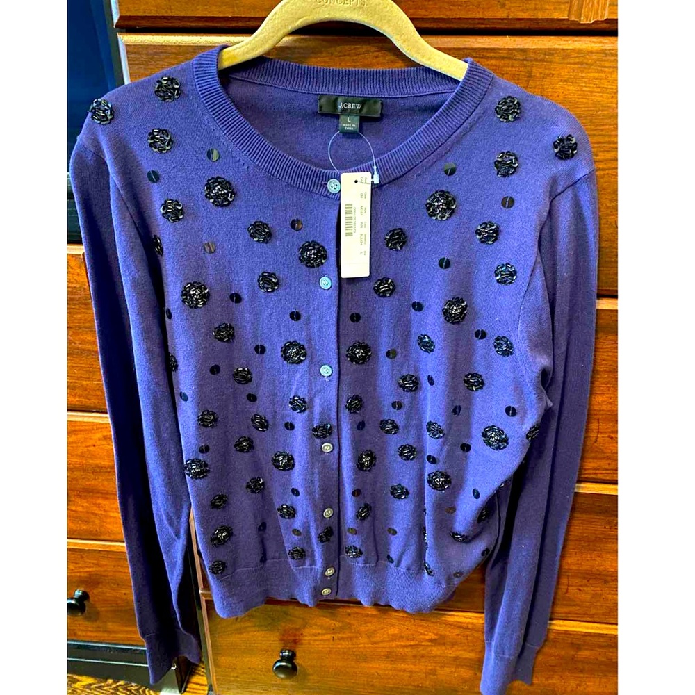 J.CREW cardigan. Size large. NWT.